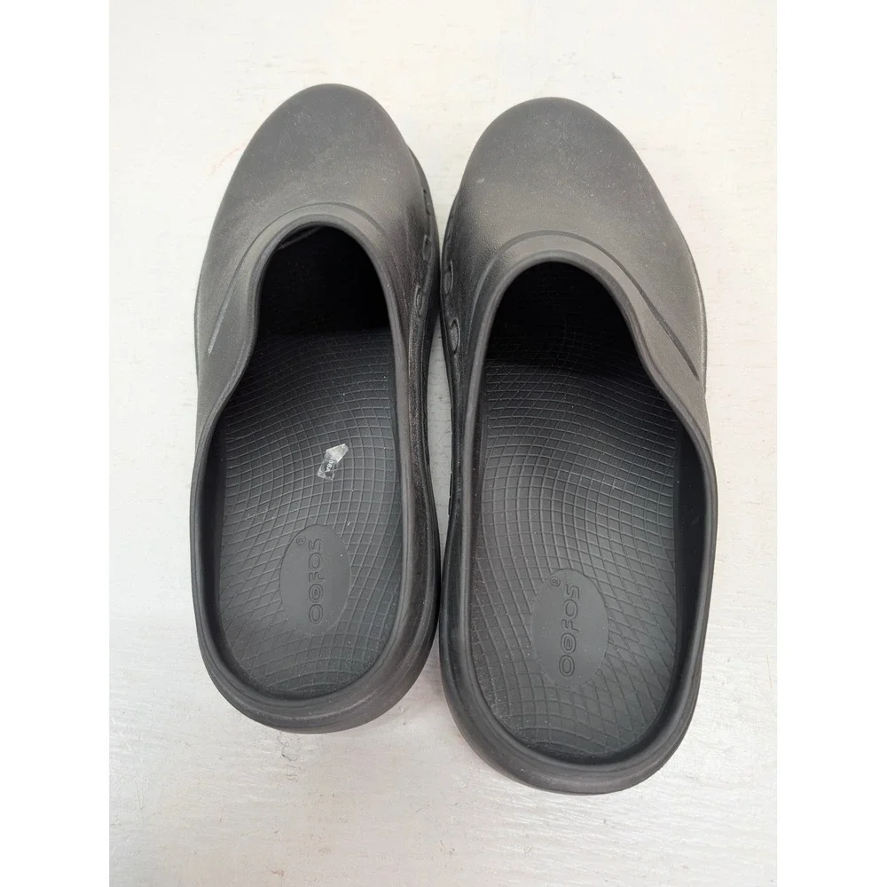 Oofos OOcloog Black Recovery Shoe Clogs Mens 11 Women's 13 EU 44 Slip On Comfort